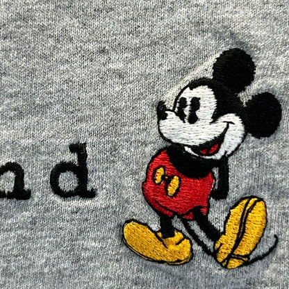 Vintage Disneyland Mickey Mouse T Shirt Mens XXL Embroidered Made In USA Gray