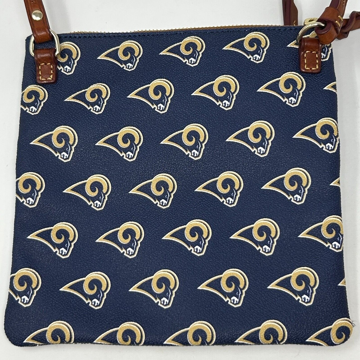 Dooney &amp; Bourke 洛杉矶公羊队斜挎包 女式钱包 NFL 蓝色