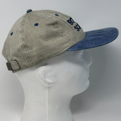 Vintage Boz Scaggs Dad Hat Baseball Cap 90s Blues Jazz Rock Strapback Beige