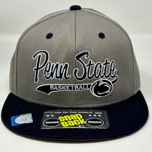Penn State Nittany Lions Basketball Hat Baseball Cap University Snapback Gray