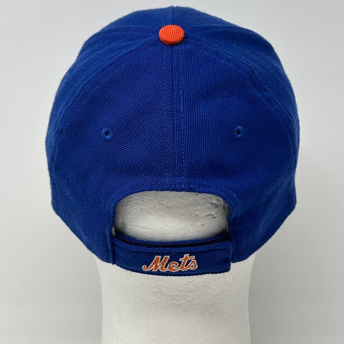 New York Mets Baseball Hat Cap Nike Team Swoosh MLB Wool Blend Strapback Blue