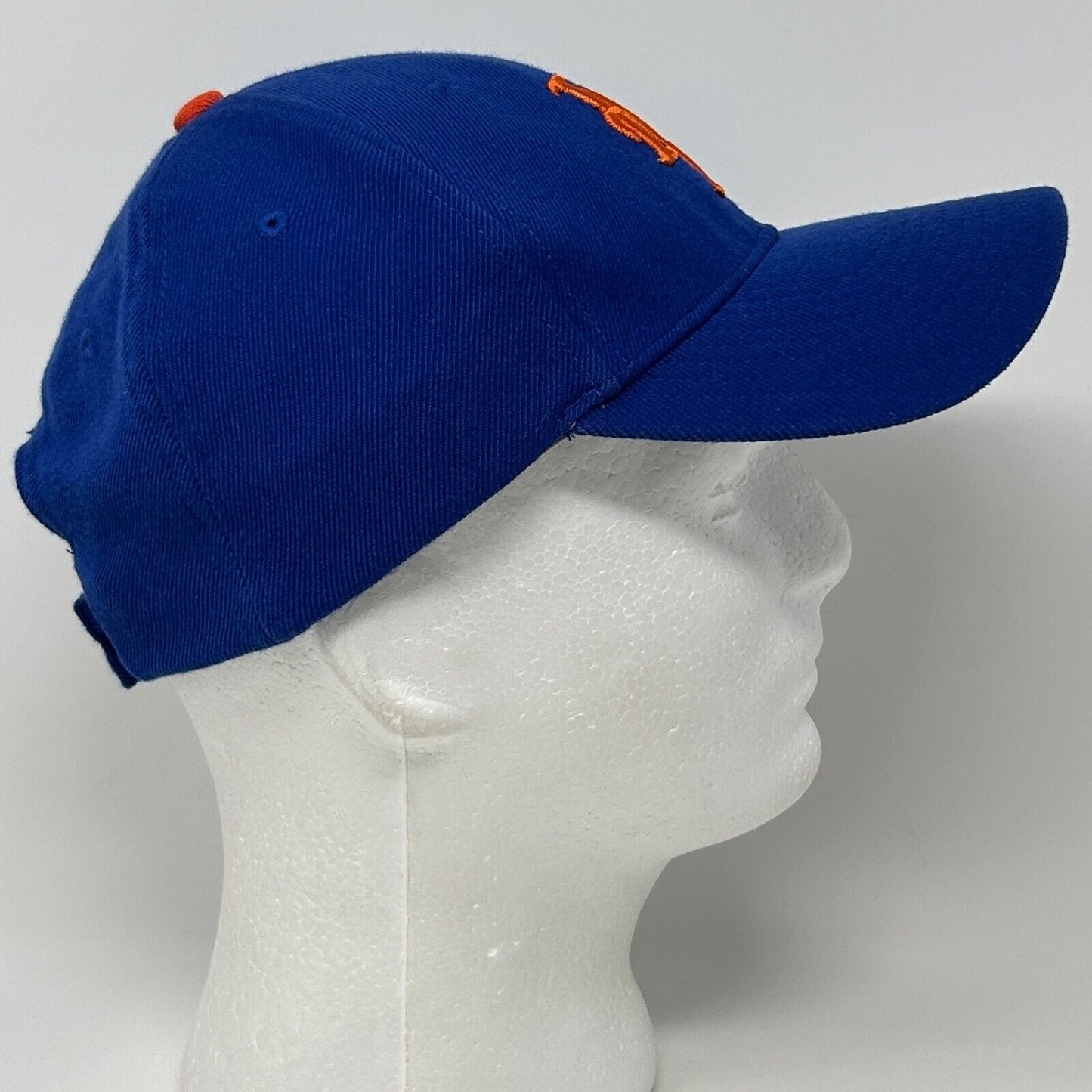 New York Mets Baseball Hat Cap Nike Team Swoosh MLB Wool Blend Strapback Blue