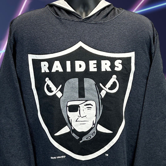 Camiseta con capucha vintage de Las Vegas Raiders para hombre, sudadera con capucha de manga larga de la NFL, color gris