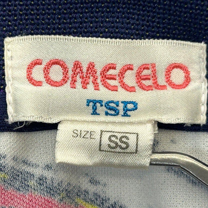 复古 TSP 乒乓球 Polo 衫 男式 超小号 乒乓球 JTTA Comecelo 蓝色