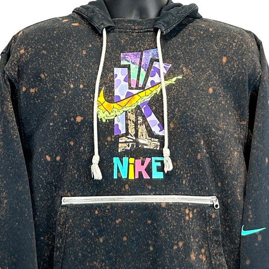 Kyrie Irving Spongebob Hoodie Mens Medium Nike Dri Fit Hooded Sweatshirt Black