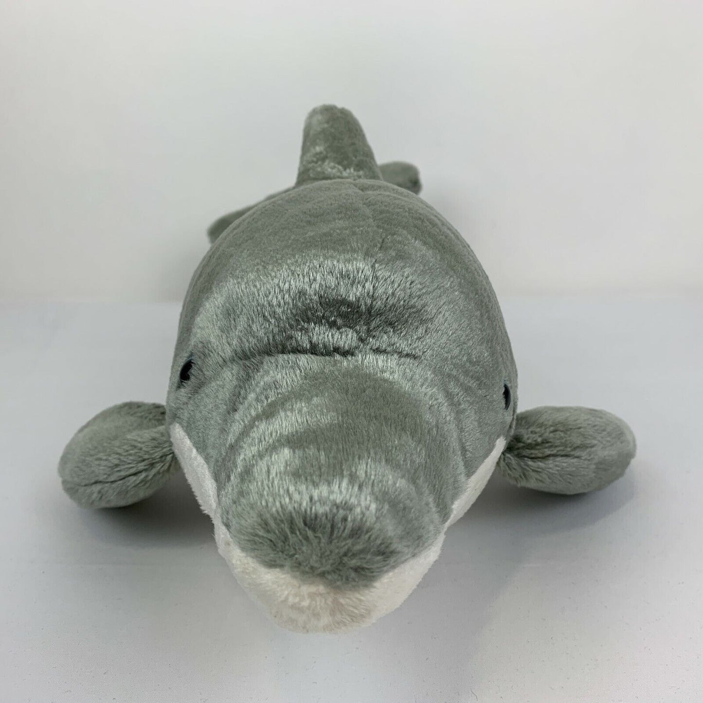 SeaWorld 19" Bottlenose Dolphin Plush Flipper Marine Gray Stuffed Animal 2016