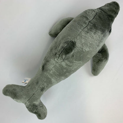 SeaWorld 19" Bottlenose Dolphin Plush Flipper Marine Gray Stuffed Animal 2016