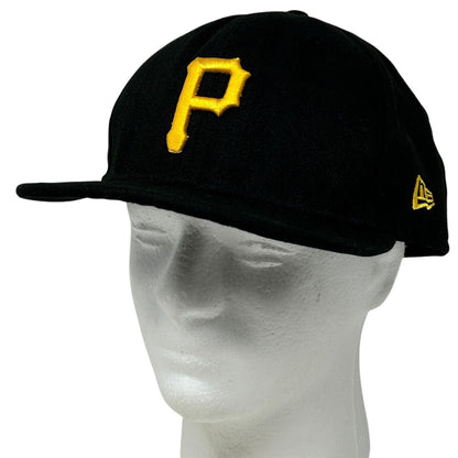 Pittsburgh Pirates Baseball Hat Cap Fitted Size 8 New Era MLB Six Panel Black