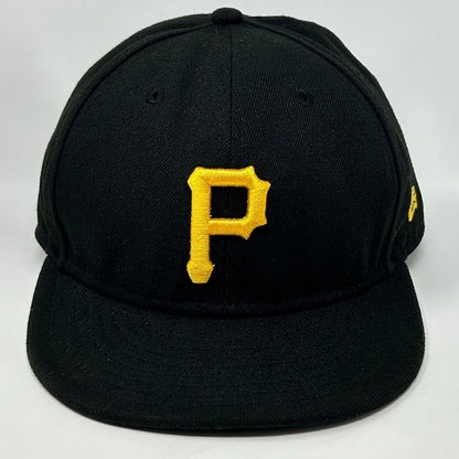 Pittsburgh Pirates Baseball Hat Cap Fitted Size 8 New Era MLB Six Panel Black