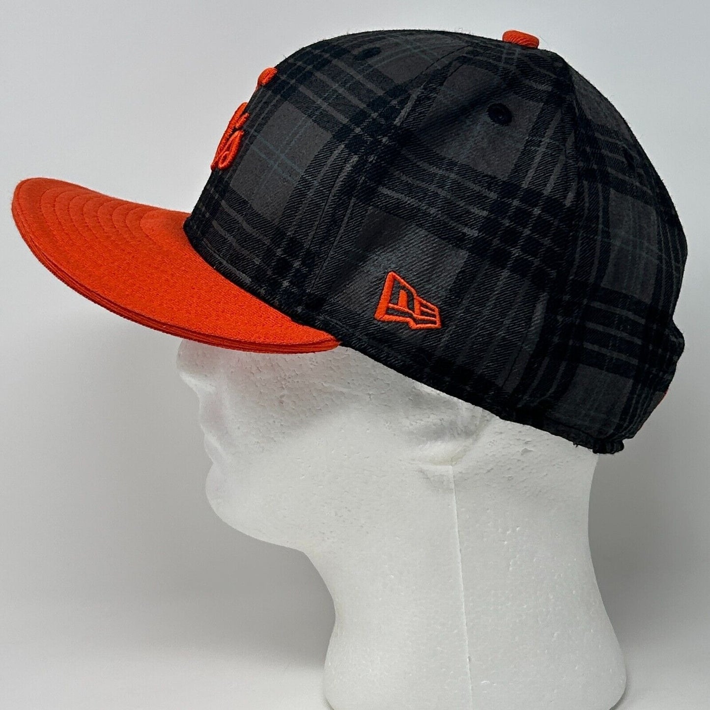 Undefeated x New Era Baseball Hat Cap Fitted 7 5/8 Gray Plaid 59Fifty 5s UNDFTD