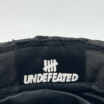 Undefeated x New Era Baseball Hat Cap Fitted 7 5/8 Gray Plaid 59Fifty 5s UNDFTD