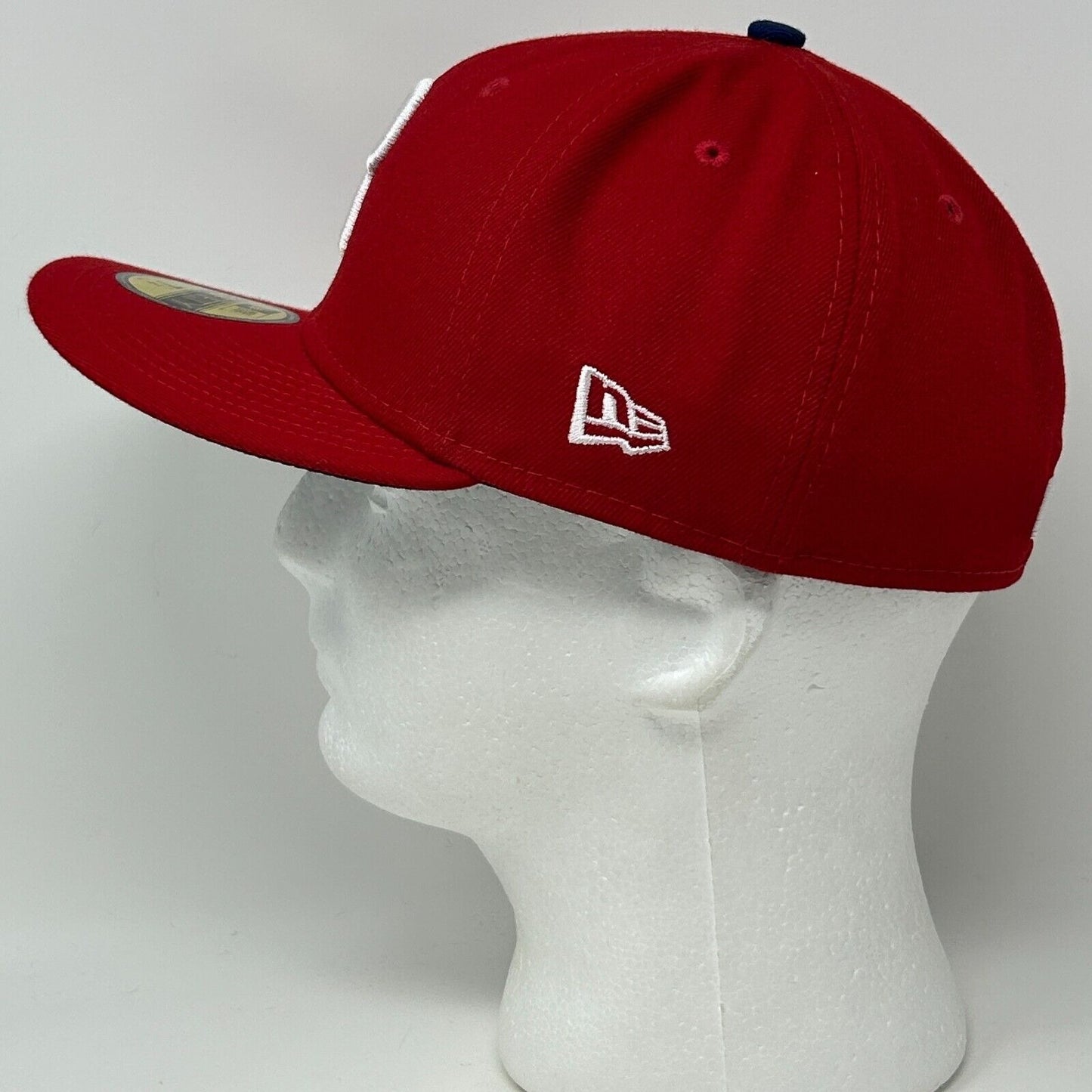 费城费城人队棒球帽 MLB 新时代 59Fifty 5950 红色合身 7 1/4