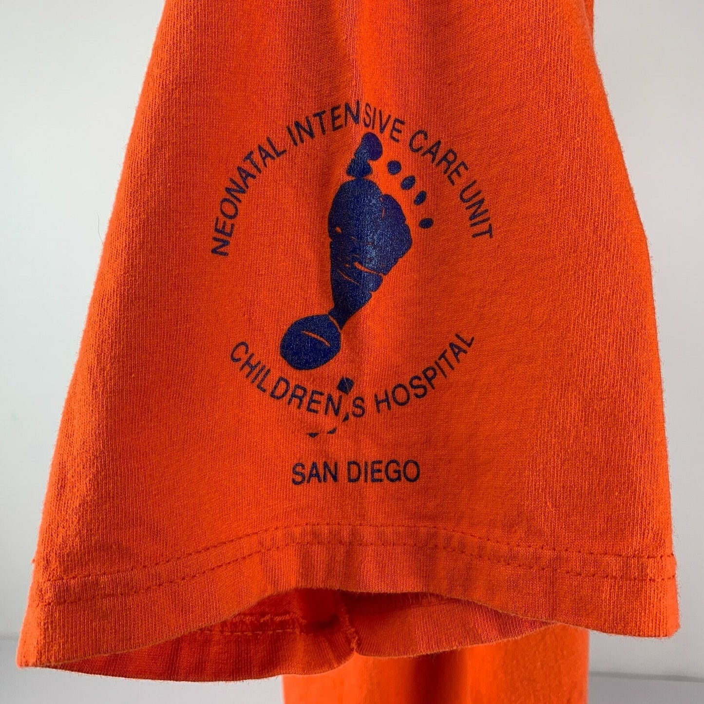 Vintage Shelter Island Marina Race T Shirt Mens X-Large San Diego 90s Tee Orange