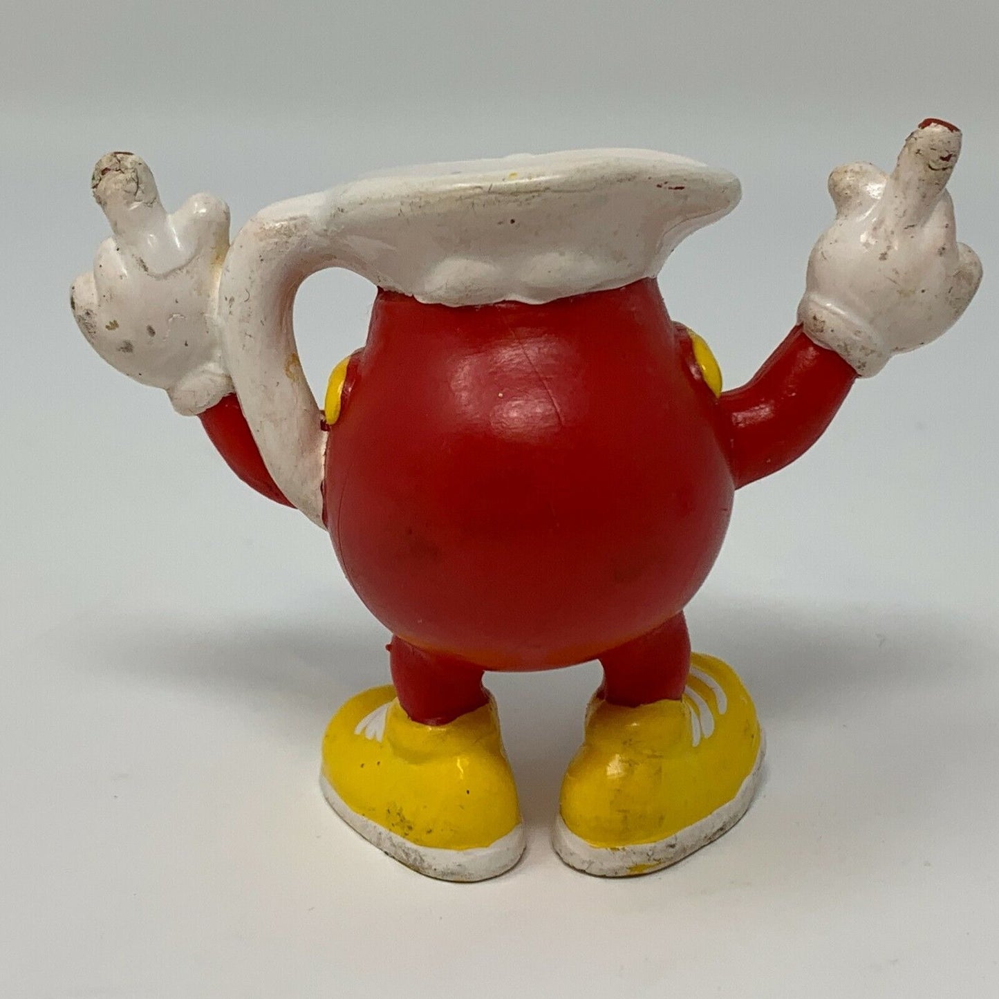 Vintage Kool Aid Man Figure and Bottle Cap Topper Straw 90s