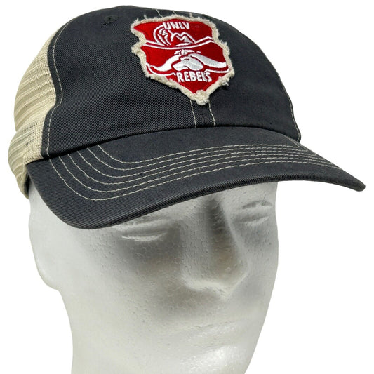UNLV Rebels Trucker Hat Baseball Cap University Nevada Las Vegas Snapback Gray