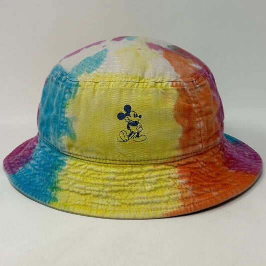 Mickey Mouse Tie Dye Bucket Hat Walt Disney Parks Fishermans Hat Pail Hat Adult