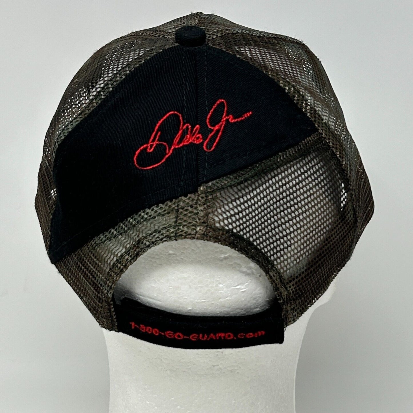 Dale Earnhardt Jr All Mesh Trucker Hat Baseball Cap NASCAR National Guard Black