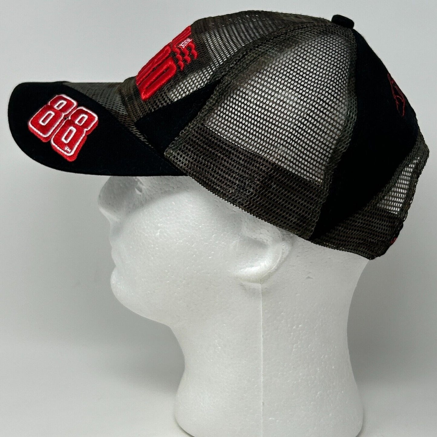 Dale Earnhardt Jr All Mesh Trucker Hat Baseball Cap NASCAR National Guard Black