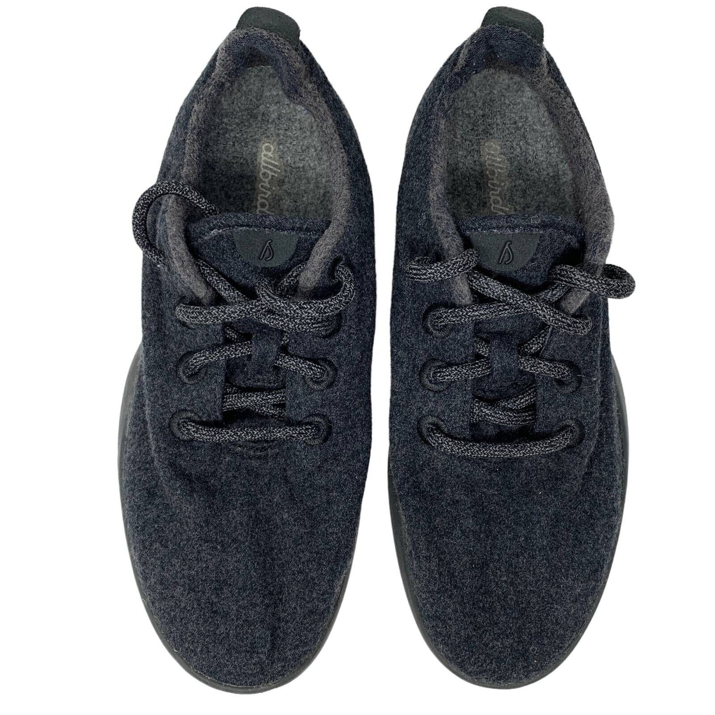 Allbirds Womens Wool Runners Running Shoes Size 8 Black 0166NVK Low Top Lace Up