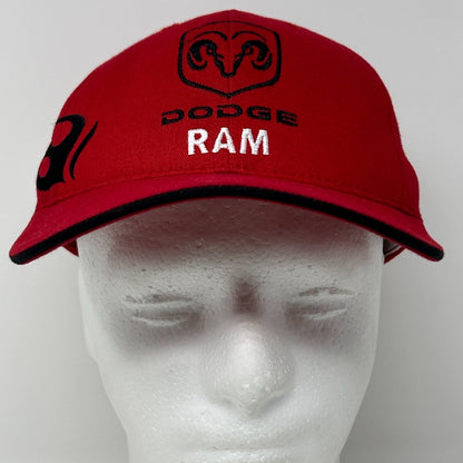 Vintage Dodge Ram Pickup Truck Baseball Hat Cap Flames Fire Logo Strapback Red