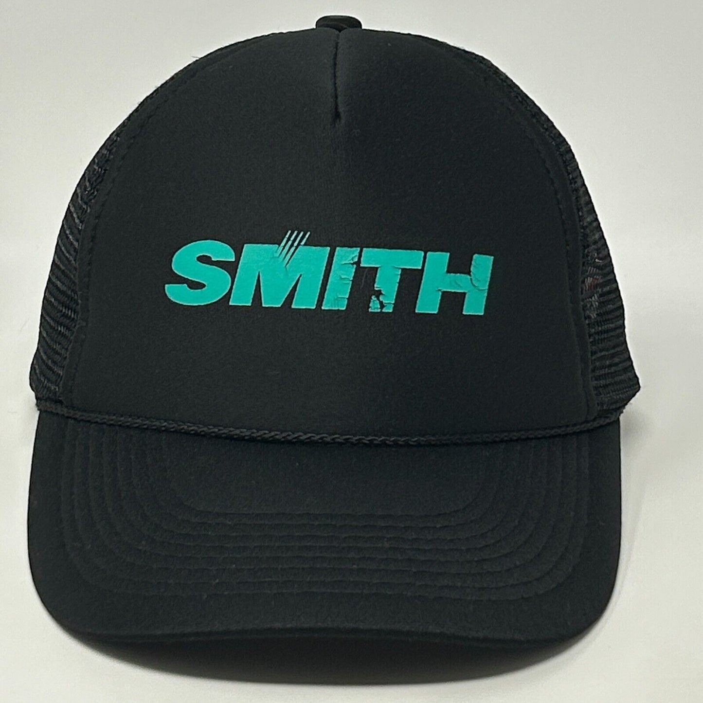 Vintage Smith Optics Trucker Hat Baseball Cap Skier Skiing Snowboarding Black