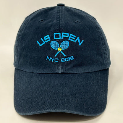 US Open NYC Tennis Dad Hat Baseball Cap 47 Brand Six Panel Strapback Blue