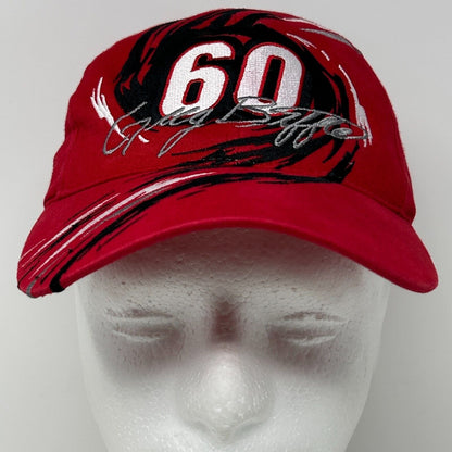 Vintage NASCAR Greg Biffle Baseball Hat Cap 60 Roush Auto Racing Strapback Red