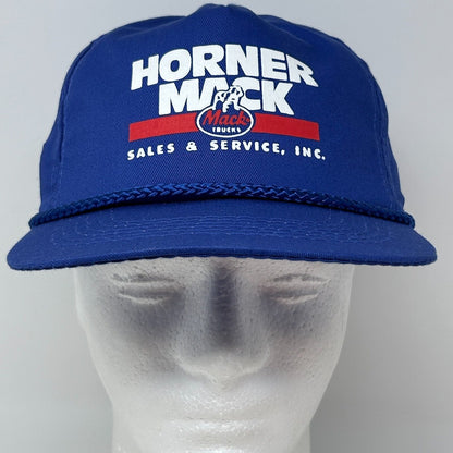 Gorra de béisbol vintage de Horner Mack Trucks, gorra de camionero, camionero, Nueva Jersey, NJ, azul