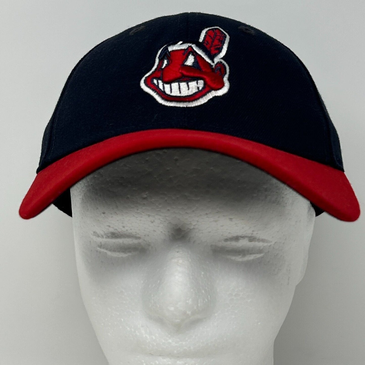 Cleveland Guardians Chief Wahoo Baseball Hat Cap Indians New Era Strapback Blue