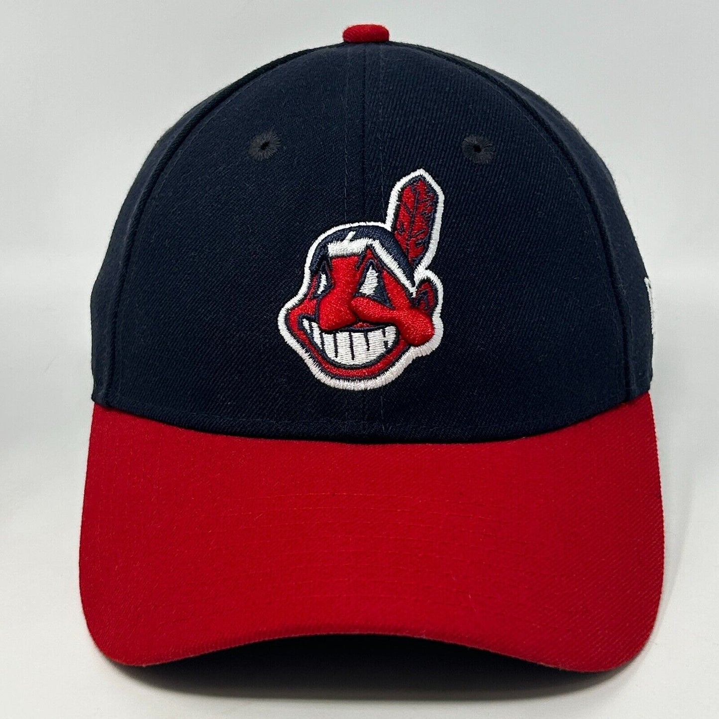 Cleveland Guardians Chief Wahoo Baseball Hat Cap Indians New Era Strapback Blue