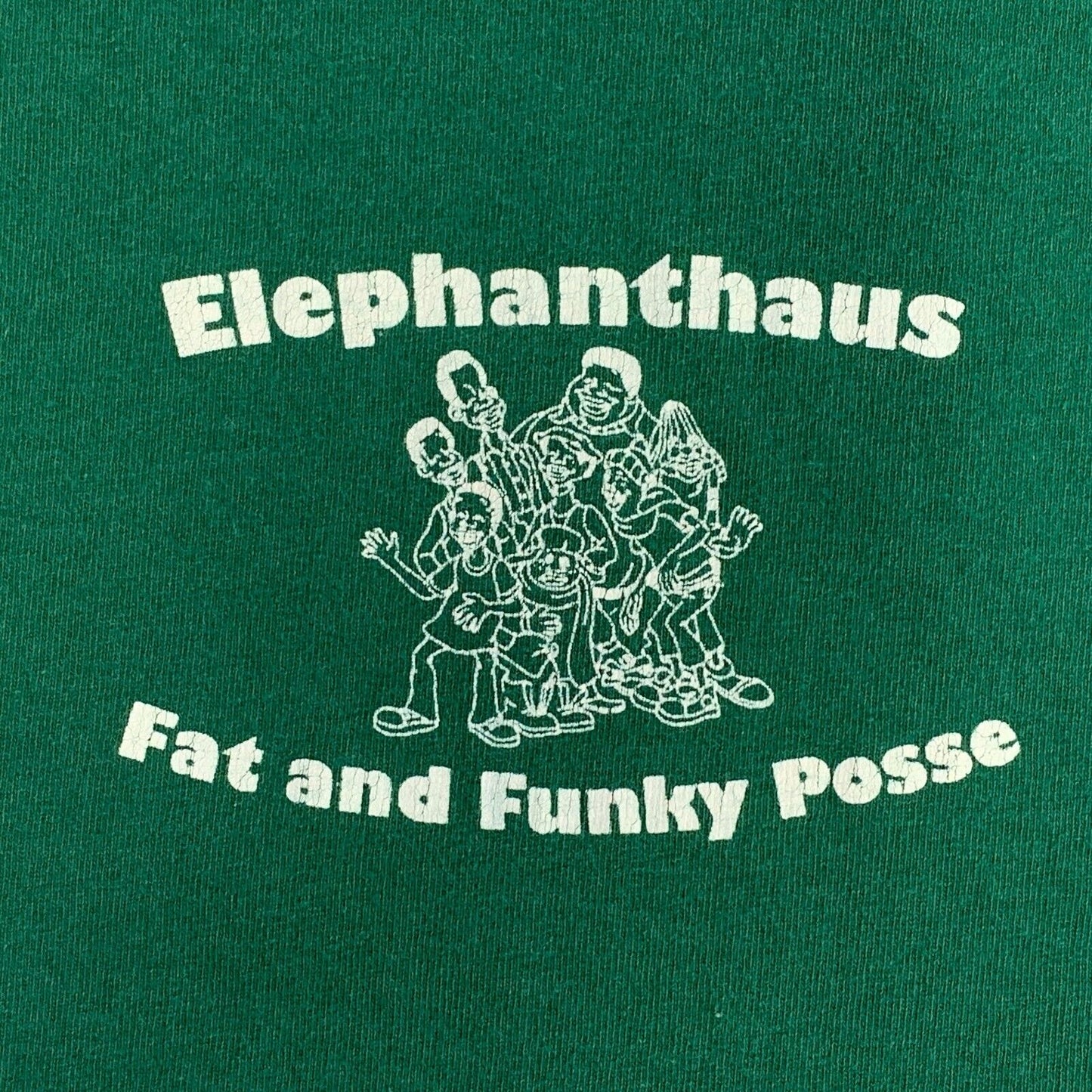 Vintage Fat Albert T Shirt Mens XL X-Large 90s Elephanhaus Fat Funky Posse Green