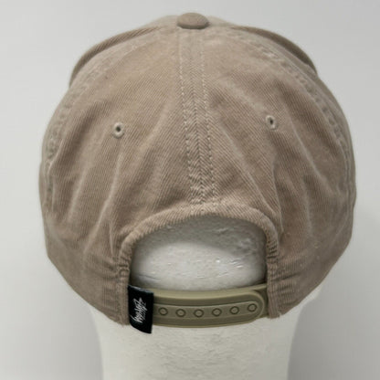 Stussy California Roses Baseball Hat Cap Corduroy Skater Skating Snapback Beige