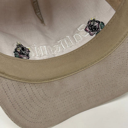 Stussy California Roses Baseball Hat Cap Corduroy Skater Skating Snapback Beige