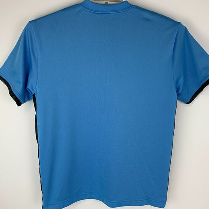 Camiseta Nike vintage de malla para hombre, camiseta de fútbol, ​​baloncesto, logo Y2K azul