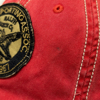 Vintage Polo Ralph Lauren RL Sporting Assoc Dad Hat Baseball Cap Red Duck Hunter