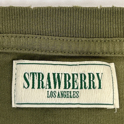 Strawberry Kai Los Angeles Vintage Inspired T Shirt Mens X-Large Green Blank USA