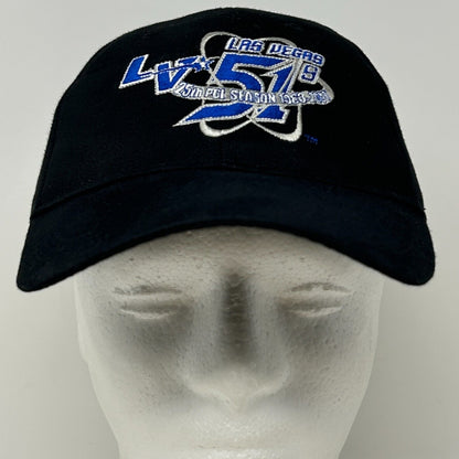 Vintage Las Vegas 51s Hat Baseball Cap MiLB Aviators Six Panel Strapback Black