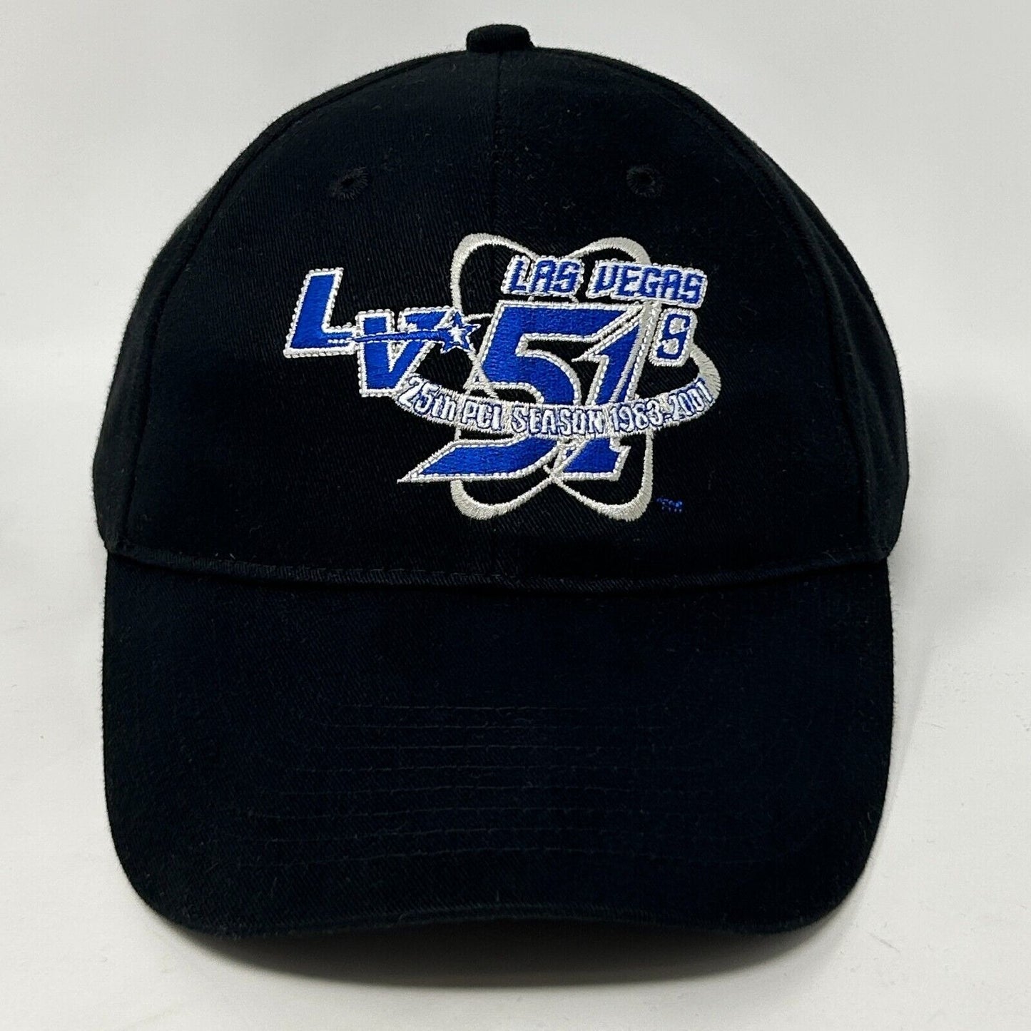 Vintage Las Vegas 51s Hat Baseball Cap MiLB Aviators Six Panel Strapback Black