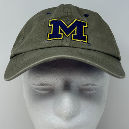 Vintage Michigan Wolverines Dad Hat Baseball Cap University The Game NCAA Green