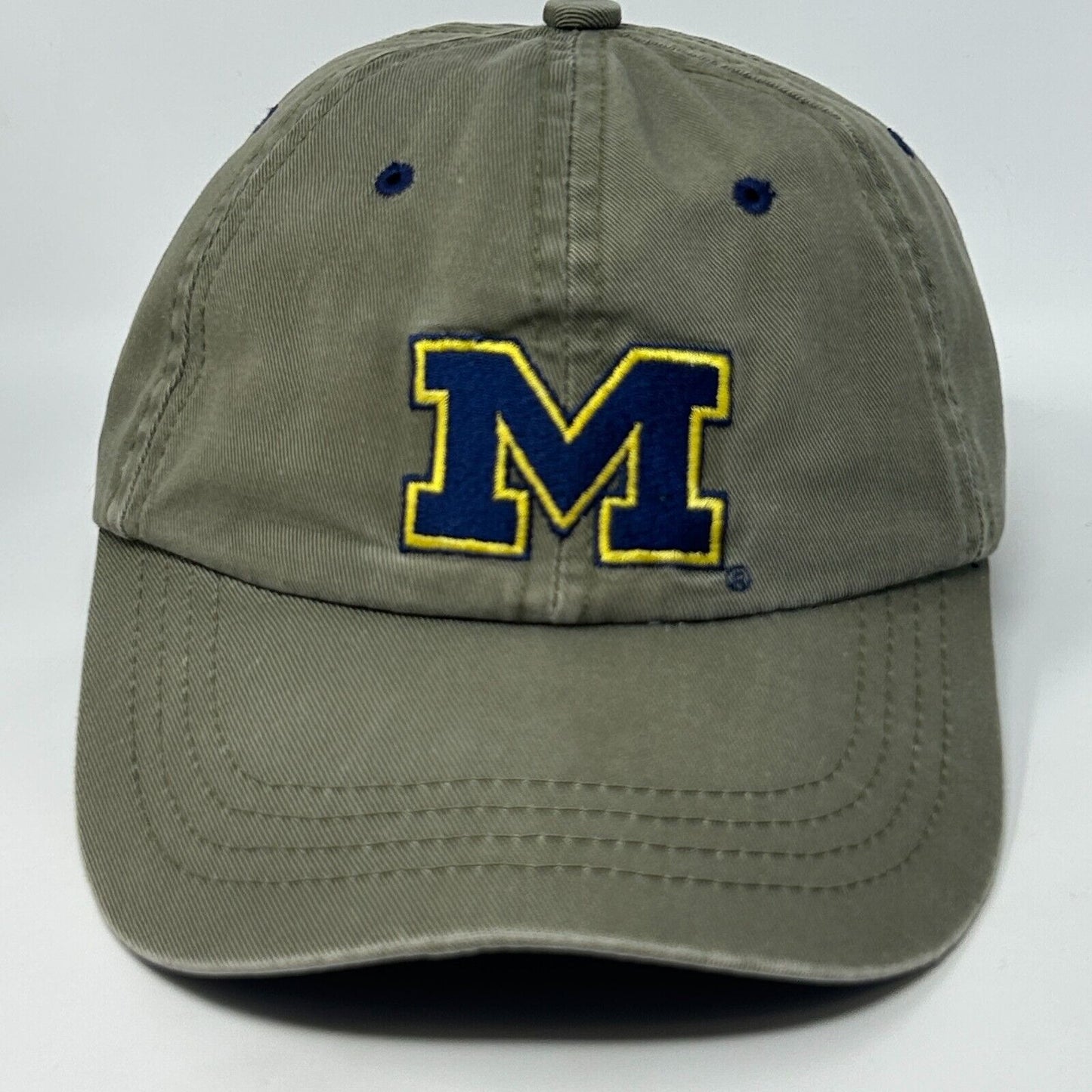 Vintage Michigan Wolverines Dad Hat Baseball Cap University The Game NCAA Green