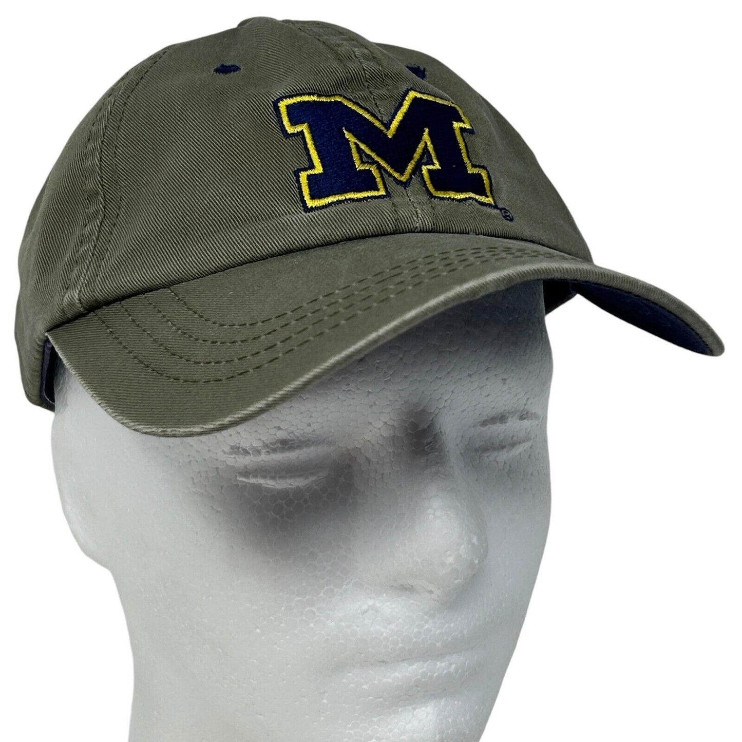 Vintage Michigan Wolverines Dad Hat Baseball Cap University The Game NCAA Green