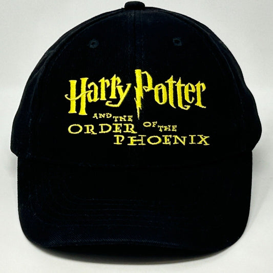 Vintage Y2Ks Harry Potter Order of the Phoenix Hat Baseball Cap Black Strapback - Neon Vintage