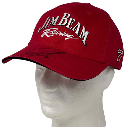 Jim Beam Racing Robby Gordon Signed Baseball Hat Cap NASCAR Strapback Red