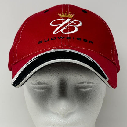 Budweiser Dale Earnhardt Jr Baseball Hat Cap NASCAR Motorsports 6 Panel Red