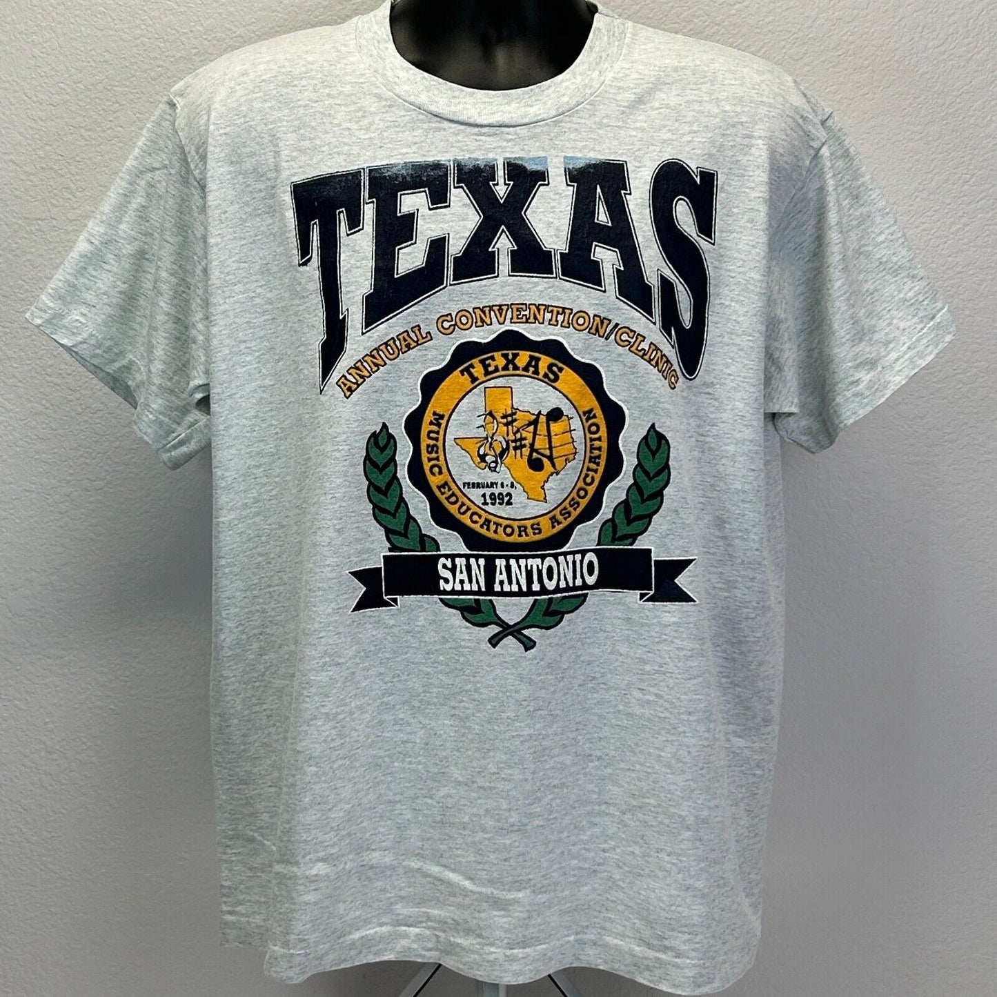 Vintage Texas Music Educators Association T Shirt Mens X-Large Convention Gray