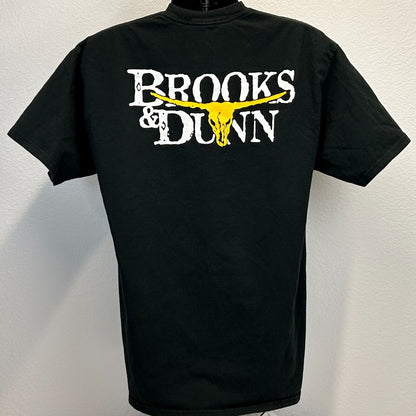 Vintage Brooks & Dunn Local Crew T Shirt Mens X-Large Roadie Concert Tour Black