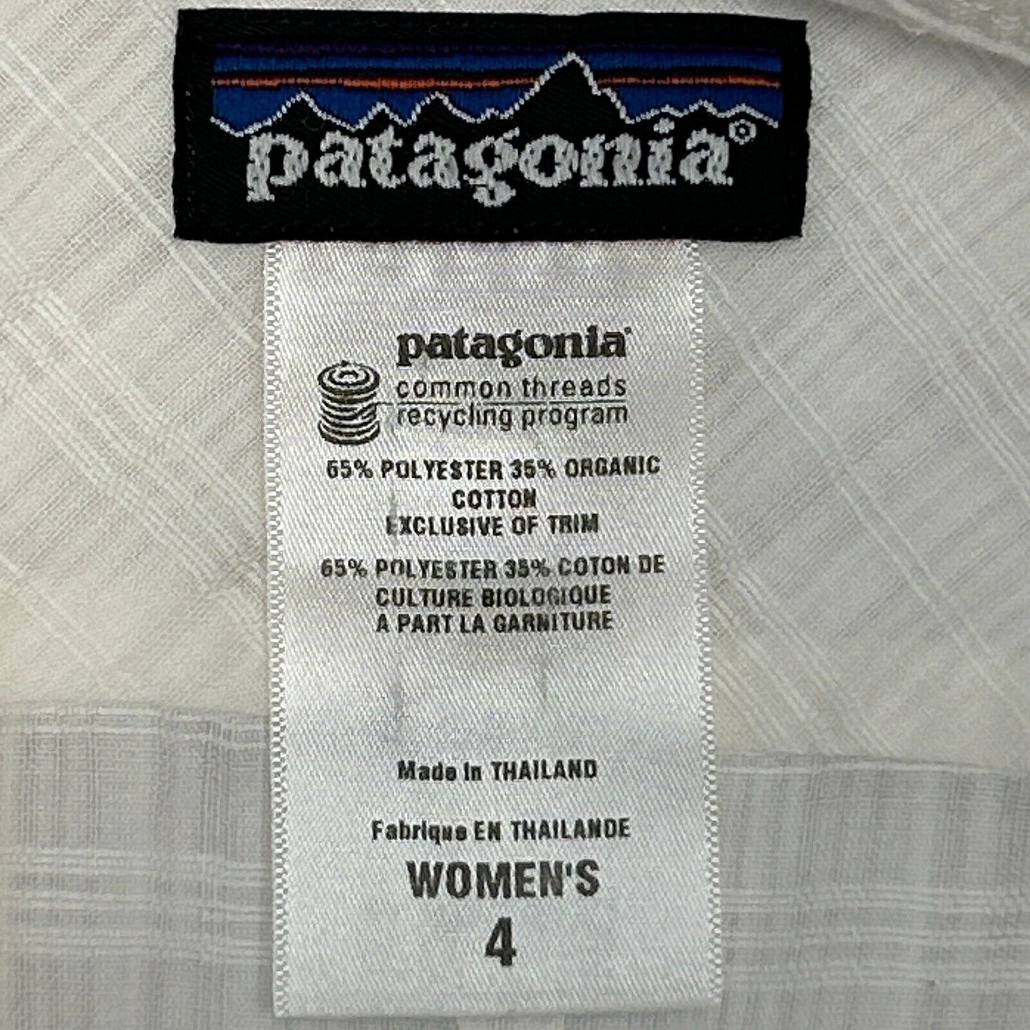 Patagonia Pearl Snap Button Front Drift Shirt Womens 4 Plaid 53310 White