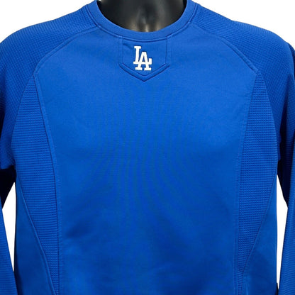 Los Angeles LA Dodgers Sweatshirt Youth Large Blue Therma Base Majestic Kids MLB