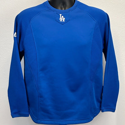 Los Angeles LA Dodgers Sweatshirt Youth Large Blue Therma Base Majestic Kids MLB