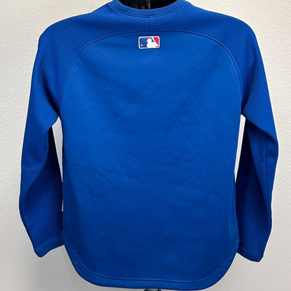 Los Angeles LA Dodgers Sweatshirt Youth Large Blue Therma Base Majestic Kids MLB